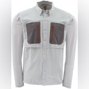 Simms GT TriComp LS Shirt - Grey Size Medium